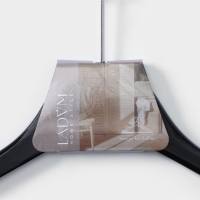 Плечики - вешалка с перекладиной LaDо́m Bois, антивандальные, широкие плечики, деревянные сорт А, 44,5&times;1,2&times;21,5 см,