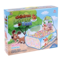 Палатка детская игровая - сухой бассейн для шариков &laquo;Зверята&raquo; без шаров