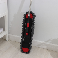 Швабра для мытья пола Доляна, плоская, микрофибра букли, железный флаундер, телескопическая стальная ручка, 62&times;13&times;84(130) см