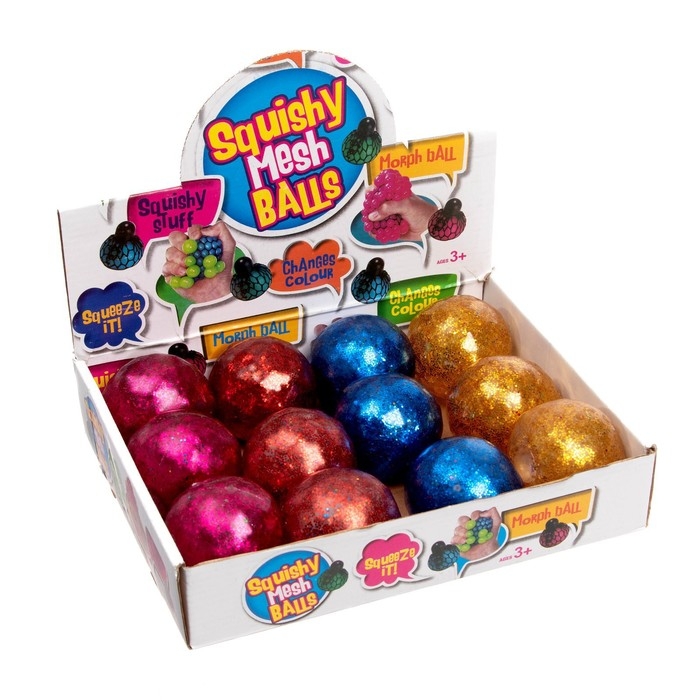 Мялка &laquo;Блеск&raquo;, с гидрогелем, с блёстками, цвета МИКС