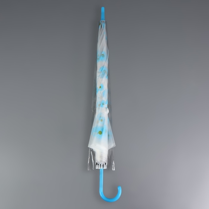 Зонт - трость полуавтоматический &laquo;Цветочки&raquo;, 8 спиц, R = 45/55 см, D = 110 см, цвет МИКС