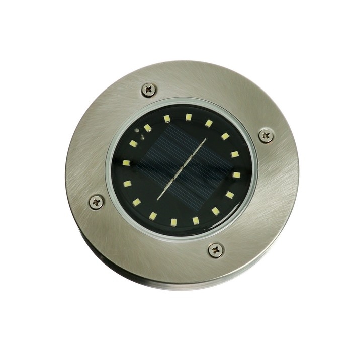 Садовый светильник на солнечной батарее, 11.5 &times; 13 &times; 11.5 см, 16 LED, свечение белое