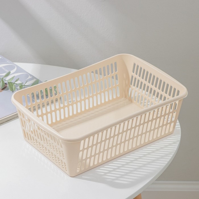 Корзина для хранения, 30&times;20&times;10 см, цвет МИКС