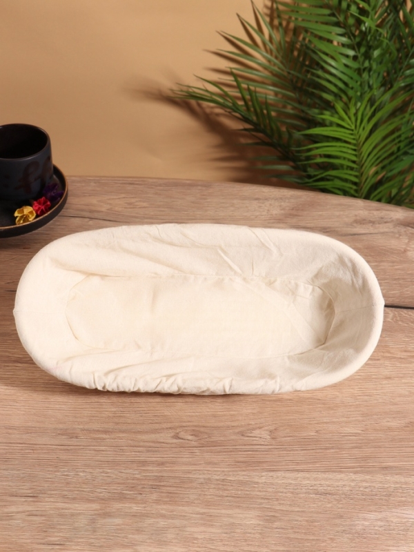 Корзинка с тканевым подкладом, 35х16х8 см, ротанг