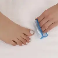 Щётка для маникюра/педикюра, 8 см, МИКС