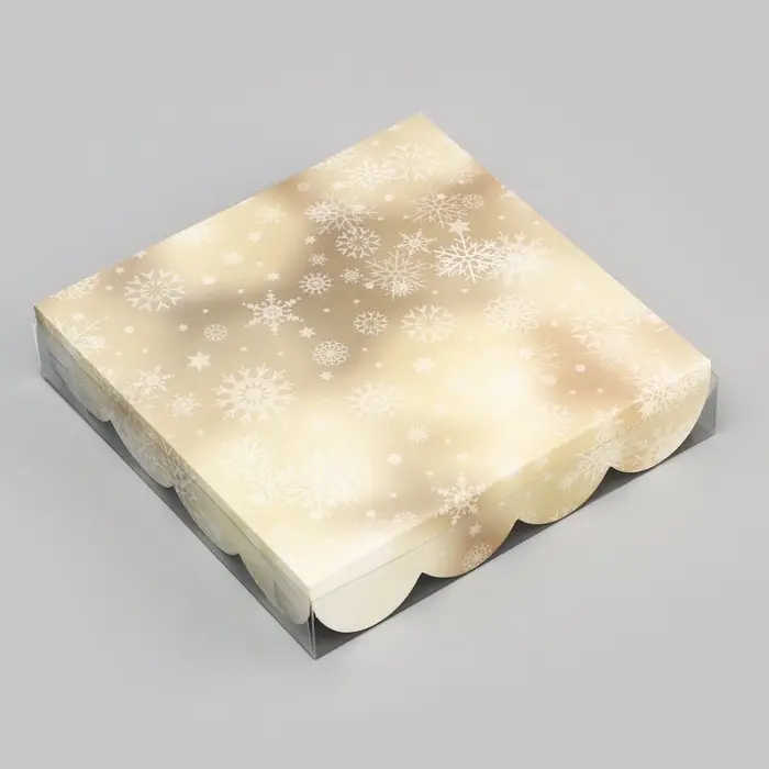 Коробка для печенья, &laquo;В ожидании Нового года!&raquo;, 15&times;15&times;3 см, Новый год