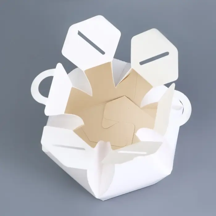 Коробка складная, 10&times;10&times;13 см, белая