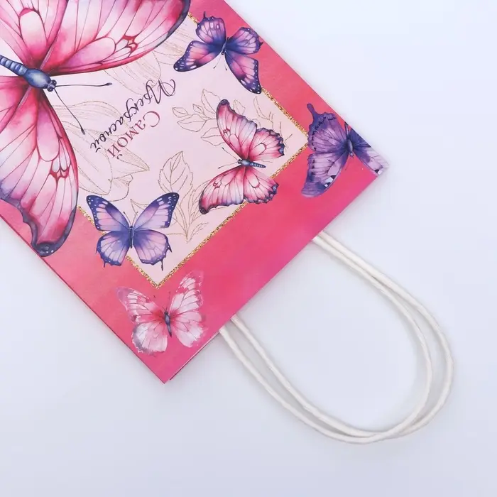 Пакет подарочный крафтовый &laquo;Самой прекрасной&raquo; 15&times;12&times;6 см, 120 г/м&sup2;