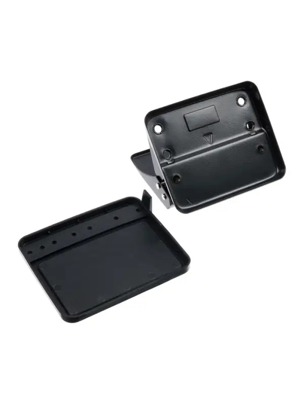 Дырокол 20л метал черный, с линейкой