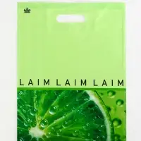 Пакет &laquo;Лаймовая свежесть&raquo;, полиэтиленовый с вырубной ручкой, 40&times;31 см, 30 мкм