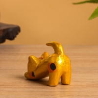 Сувенир &laquo;Потягивающийся Кот&raquo;, 2.5&times;6&times;5 см, дерево, золото