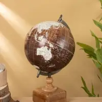 Глобус сувенирный 23х20х35 см, подставка дерево