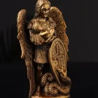 Фигура "Архангел Михаил" 14х9х4 см, бронза