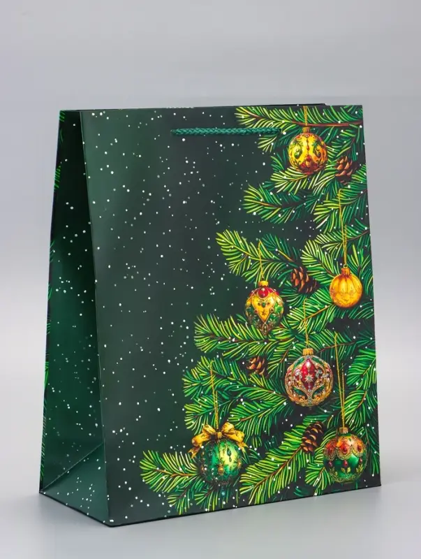 Пакет подарочный ламинированный, "Новый Год" , 26 х 12 х 32 см