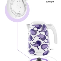 Чайник электрический металлический КТ-6768 - 1.7 л