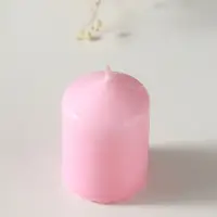 Свеча-цилиндр 4х6 см, 70 гр, розовый