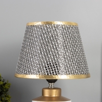 Лампа настольная "Мрамор" 1х40Вт Е27 черный/золото 22,5х22,5х35см