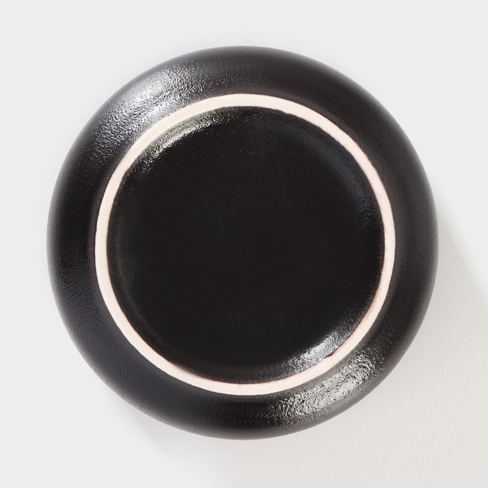 Набор фарфоровых соусников на деревянной подставке Magistro &laquo;Галактика&raquo;, 4 предмета: 3 соусника 100 мл, подставка 33&times;9&times;5 см, цвет чёрный