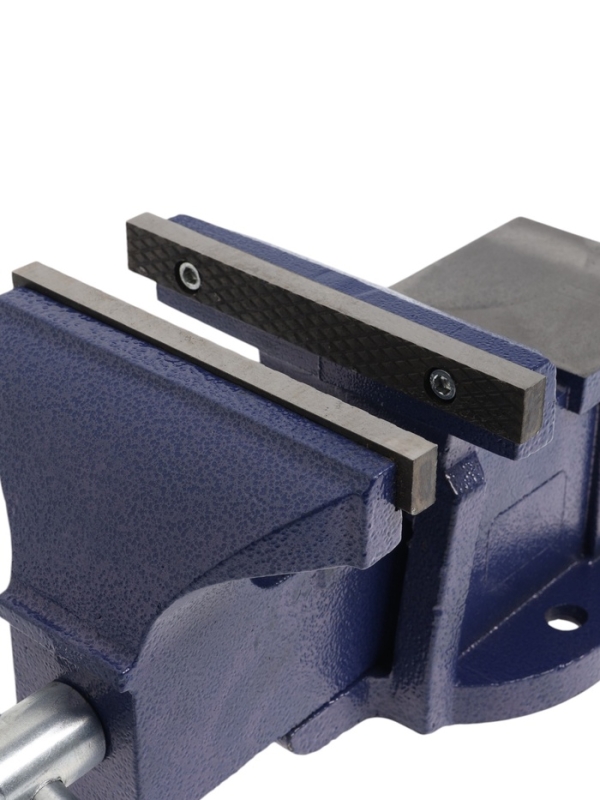 Тиски слесарные ТУНДРА, с наковальней, высокопрочный чугун ВЧ-40, 150 мм