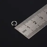 Набор соединительных колец для бижутерии в пластиковом боксе, 6 размеров, цвет серебро