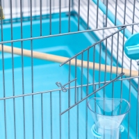 Клетка для птиц "Пижон" №104, разборная, 1 секция, 58 х 40 х 48см, бирюзовая