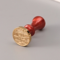 Сургучный набор "Старый город" печать, ручка, сургуч 12,5х10х3,6 см