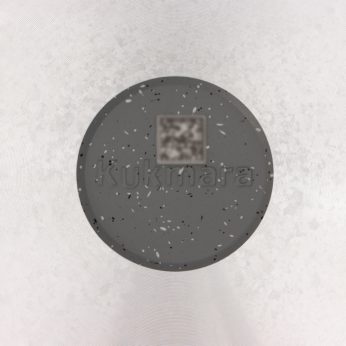 Сковорода, d=24 см, съёмная ручка, стеклянная крышка, антипригарное покрытие, цвет светлый мрамор