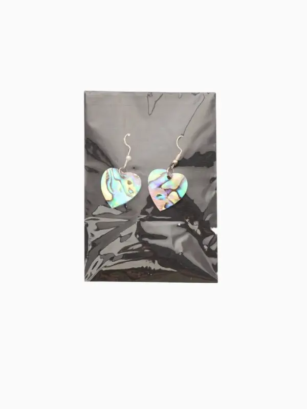 Серьги "Сердце моря" ракушка 5,5х2 см