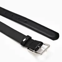 Ремень жен 05-01-02-01, Июнь2505, 3*0,3*110 см, без винта, пряж мат металл, 1 прокол, черный   10903