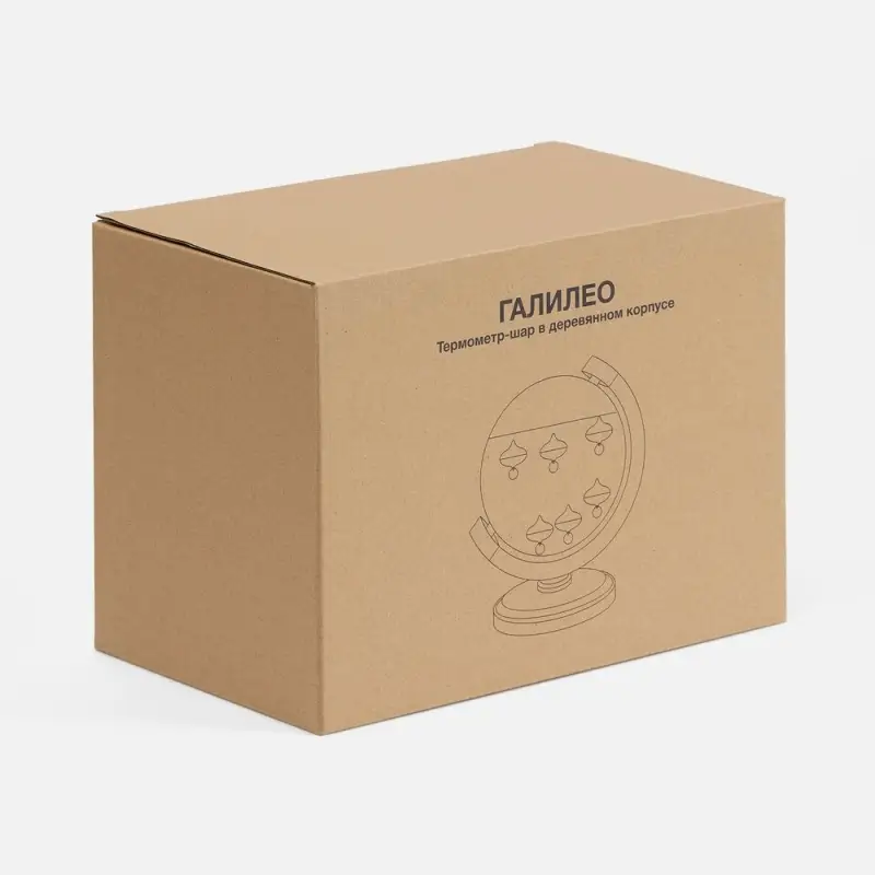 Термометр-шар &laquo;Галилео&raquo; в деревянном корпусе