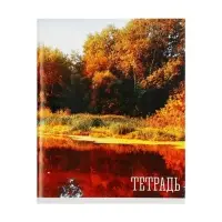 Тетрадь 48 листов в клетку, Calligrata &laquo;Времена года&raquo;, серые листы, МИКС