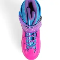 Коньки детские раздвижные BlackAqua, р. 30-33, для фитнеса, с роликовой платформой, мультиколор