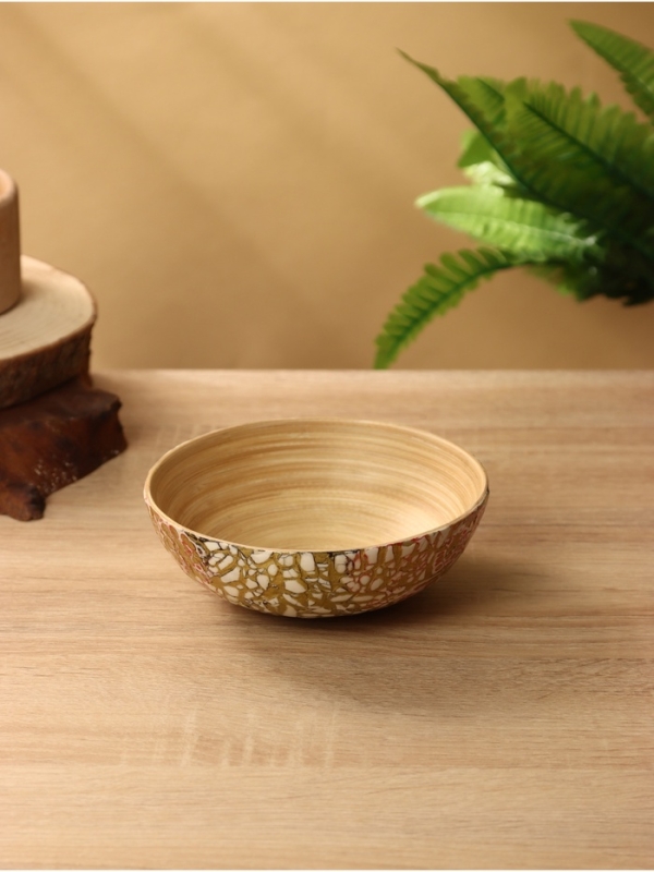 Миска 15х15х6 см, бамбук