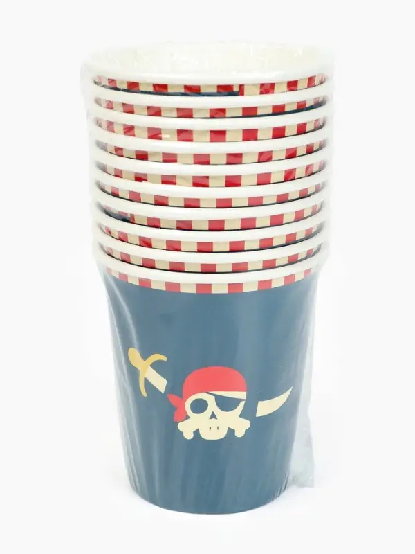 Стакан одноразовый бумажный &laquo;Пиратская вечеринка&raquo;, 250 мл