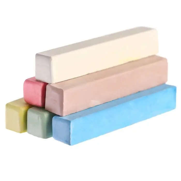 Мелки цветные школьные 6 шт. &laquo;Синий трактор&raquo;, прямоугольные