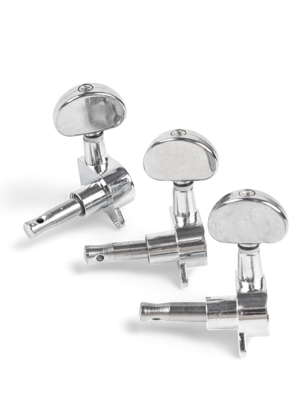 Комплект одиночной колковой механики Music Life, серебристые, 3+3