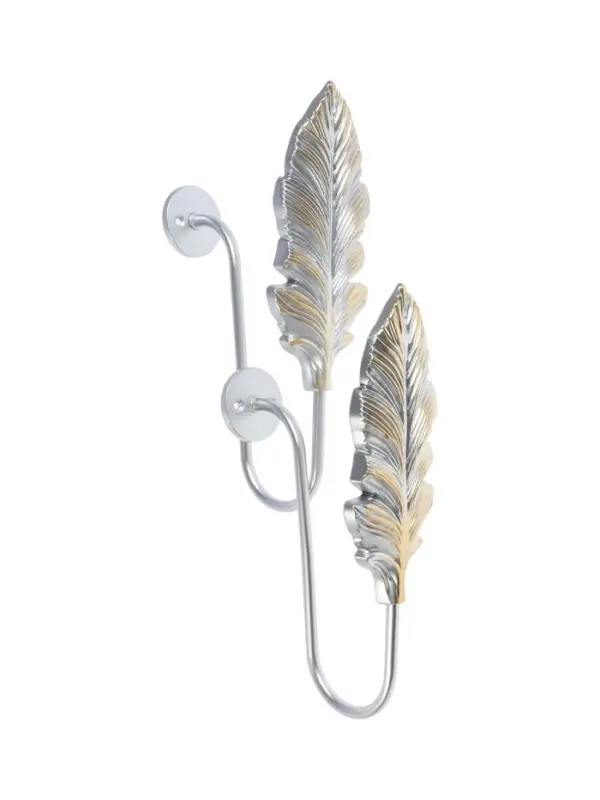 Крючок для штор CAPPIO KS041, цвет серебро с золотом, набор 2 шт