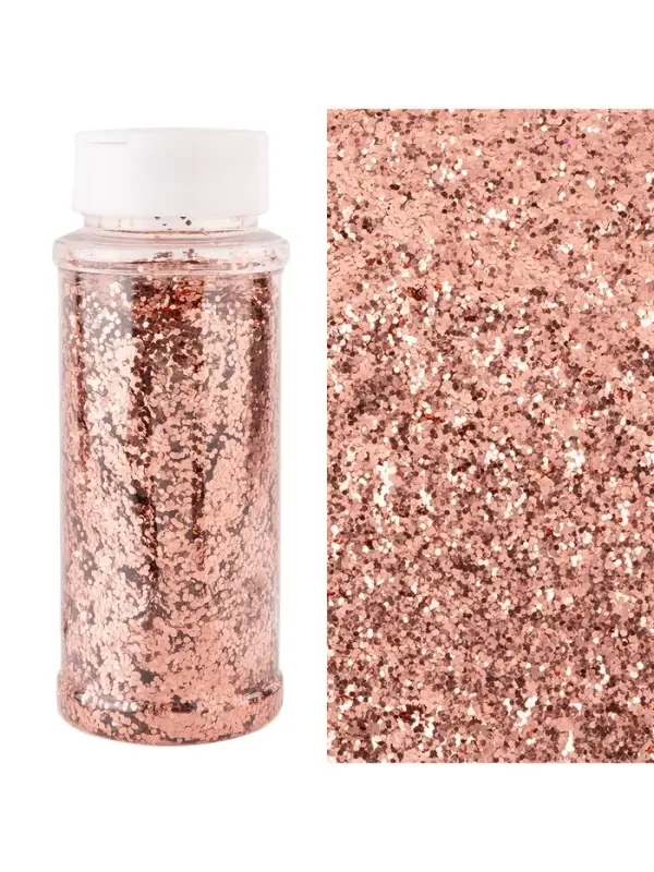 Конфетти &laquo;Шестиугольники&raquo; розовое золото, металлик, 0.1 см, 90 г