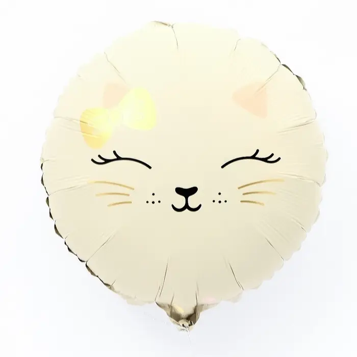 Воздушный шар фольгированный 17" &laquo;Кошечка&raquo;, круг, матовый