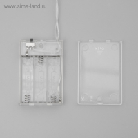 Светодиодная фигура &laquo;Олень с колокольчиком&raquo; 25 &times; 30 &times; 9 см, акрил, 24 LED, батарейки ААх3 (не в комплекте), свечение белое