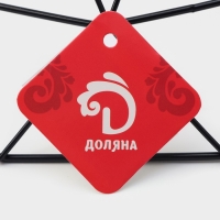 Фруктовница Доляна &laquo;Геометрия&raquo;, 27&times;27&times;14 см, цвет чёрный