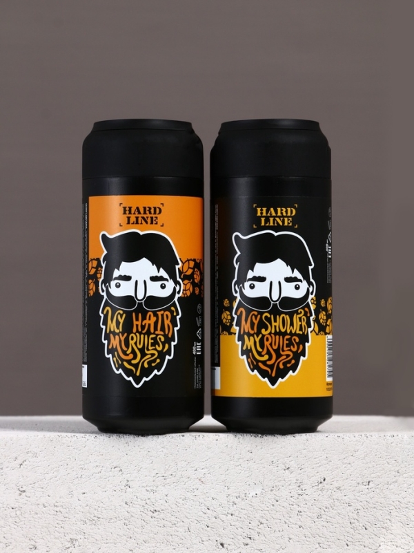 Подарочный набор косметики, гель для душа и шампунь для волос HARD LINE, 2&times;400