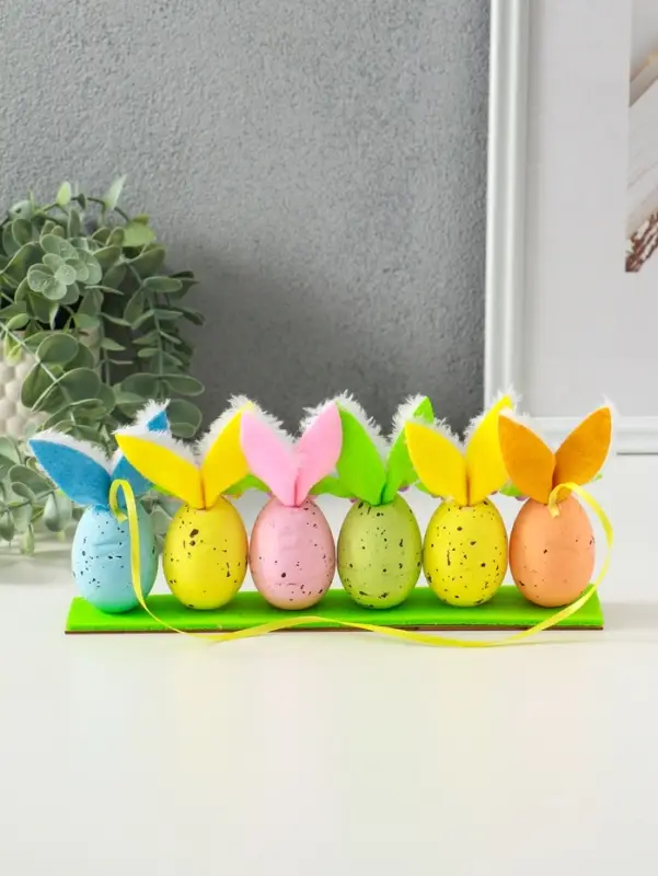 Подвеска декоративная "Яички с зайчьими ушками" 23х3,5х11 см