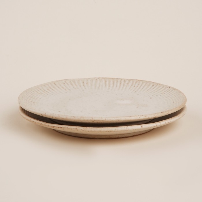 Набор тарелок керамических SL Home &laquo;Виенто&raquo;, d=28 см, цвет бежевый