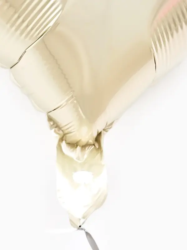 Воздушные шары фольгированные 17" "Сердце" цвет молочный сатин, набор 5 штук