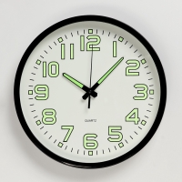 Часы настенные интерьерные &laquo;Классика&raquo;, плавный ход, светящиеся, d-30 см