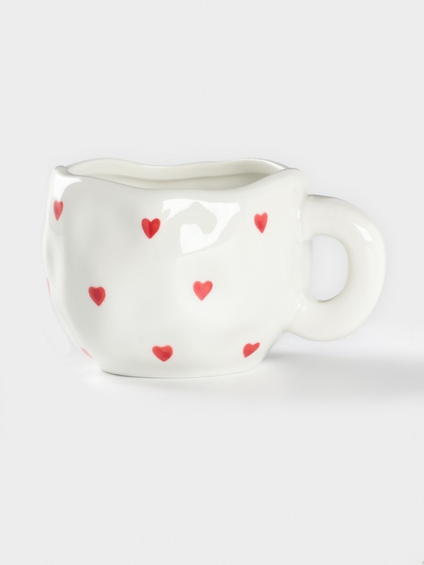 Чайная пара Доляна &laquo;Любовь&raquo;, чашка 220 мл, блюдце d=16 см, ручная роспись, керамика, белая