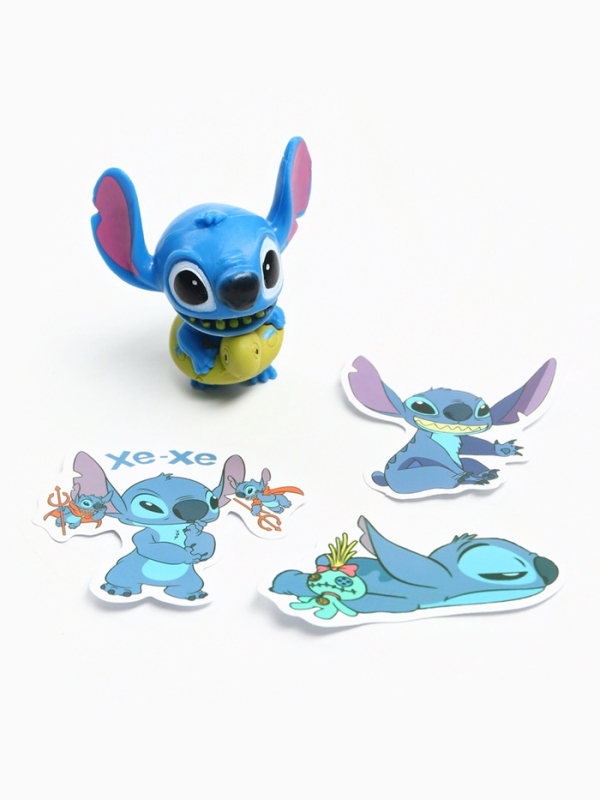 Фигурка-сюрприз &laquo;Космический друг Стич&raquo;, коллекционная, 3 стикера в комплекте