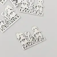 Металлический элемент, декоративная подвеска &laquo;Арт Узор. Ты моя половинка&raquo;, 1.8&times;2.5 см