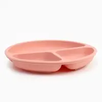 Тарелка детская секционная, 3 секции, розовый, Mum&Baby